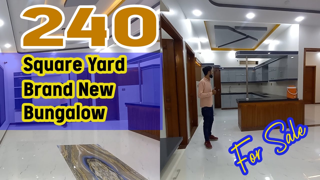 240 Sq. Yard Double Storey Brand New Bungalow For Sale I Capital CHS Society Karachi I 8 Marla