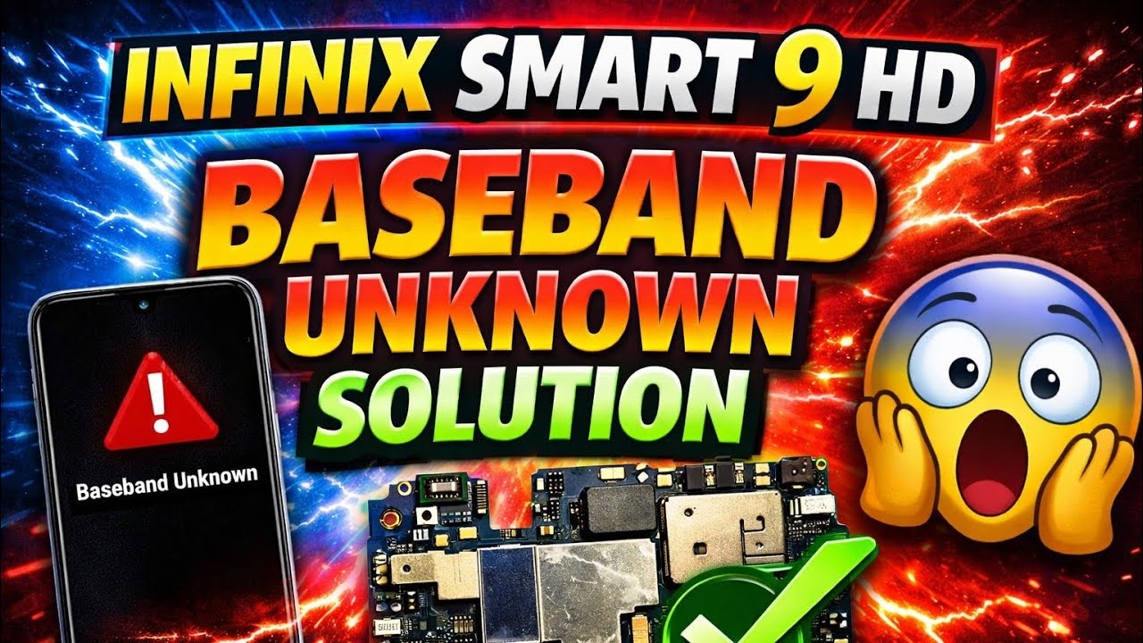 Infinix smart 9 hd baseband unknown solution 😱 #repair #mobilephone #tech #viral #mobilerepair 