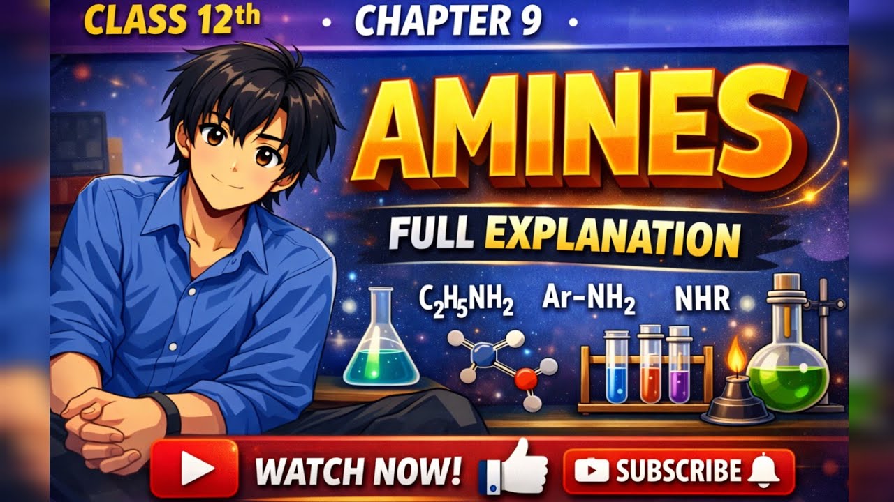 Class 12 Chemistry Chapter 9 | AMINES Full  one shot Explanation  NCERT