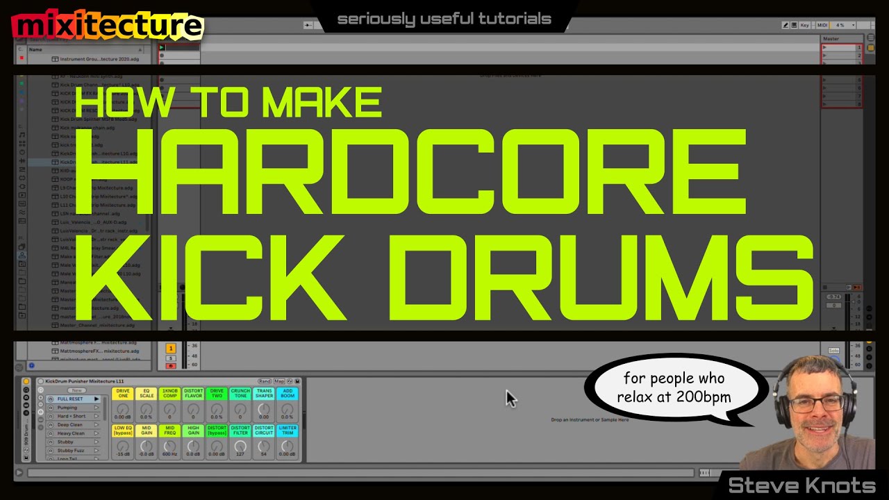 How To Make Hardcore Kick Drums with Ableton Live