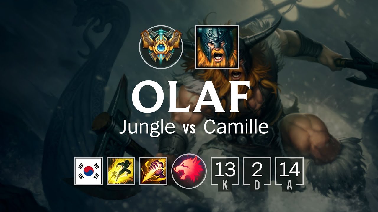 Olaf Jungle vs Camille - KR Challenger Patch 8.11
