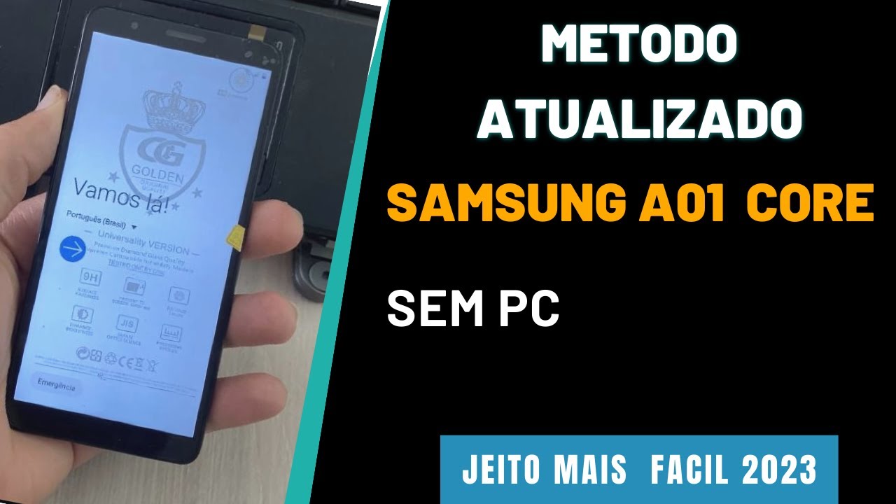 ATUALIZADO! CONTA GOOGLE SAMSUNG A01 CORE EM 2023.