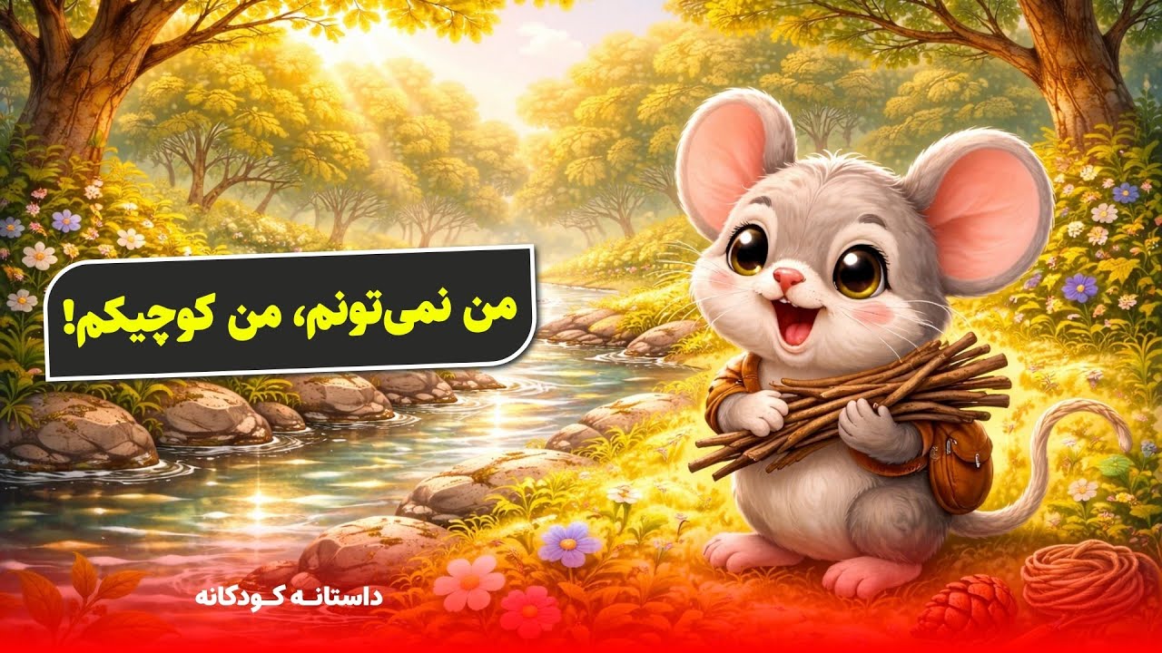 قصه کودکانه | موش کوچولو که فکر می‌کرد نمی‌تونه | تقویت اعتمادبه‌نفس کودک