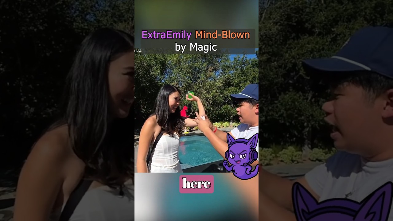 ExtraEmily Mind-Blown by Party Magic Trick #extraemily #twitchclips  #twitch