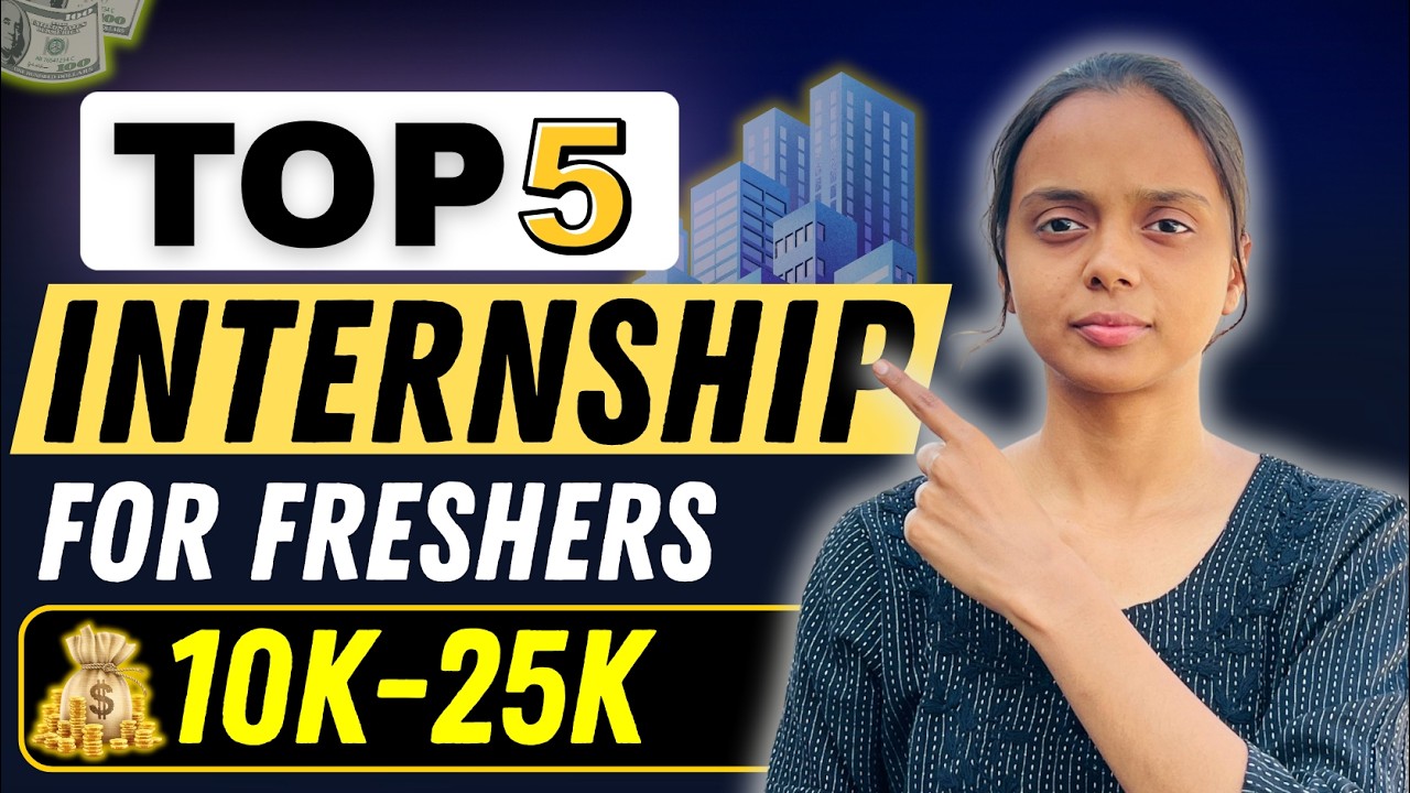 Top 5 Internships for CSE Students 2026 | Work From Home + High Stipend Internships
