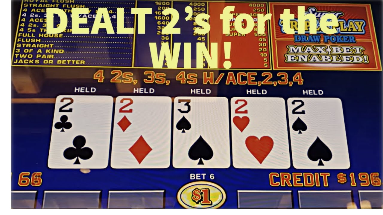 Video Poker Super Triple Play Huge Jackpot DEALT!