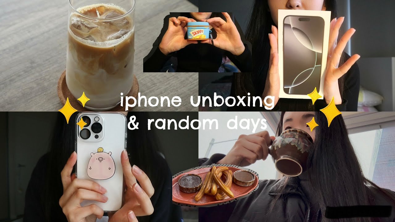 iphone 16 pro max unboxing & random days 📱🎀