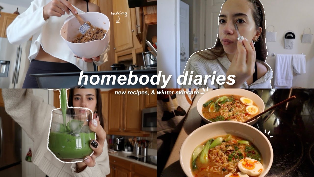 homebody diaries 🧸 | ramen recipe, baking fails, & winter skincare