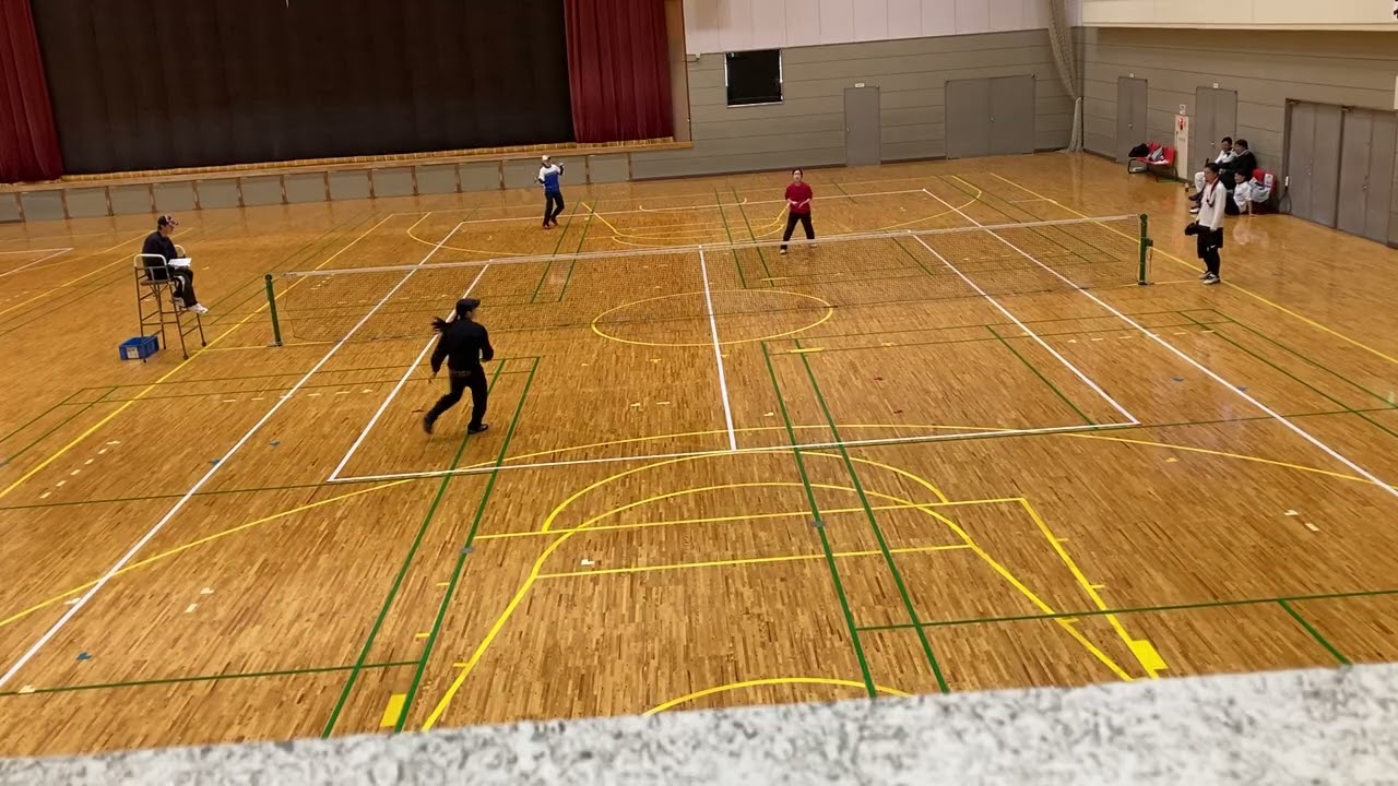 ソフトテニス　仙南市町対抗戦　石井・門馬（岩沼STC・Ａ）　vs     大河原