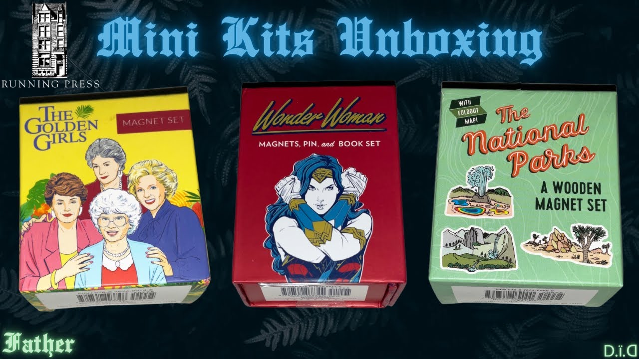 Running Press Mini Kits Unboxing #1 | The Golden Girls, Wonder Woman & The National Parks