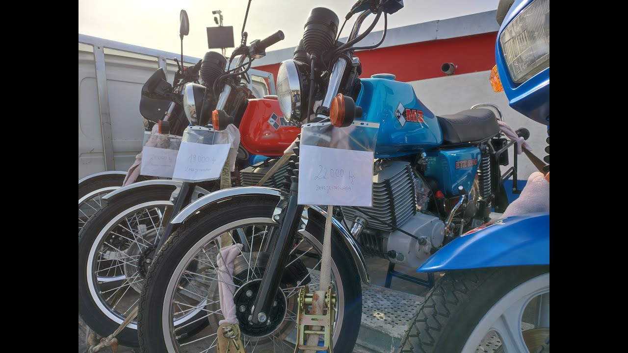 MotoBazar Toruń 07.04.2024 Ceny motocykli zwalają z nóg ! Motocykle PRL Wsk Junak i MZ ETZ 250 !