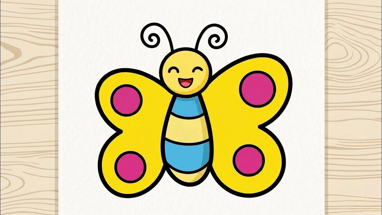 Butterfly Drawing Step By Step