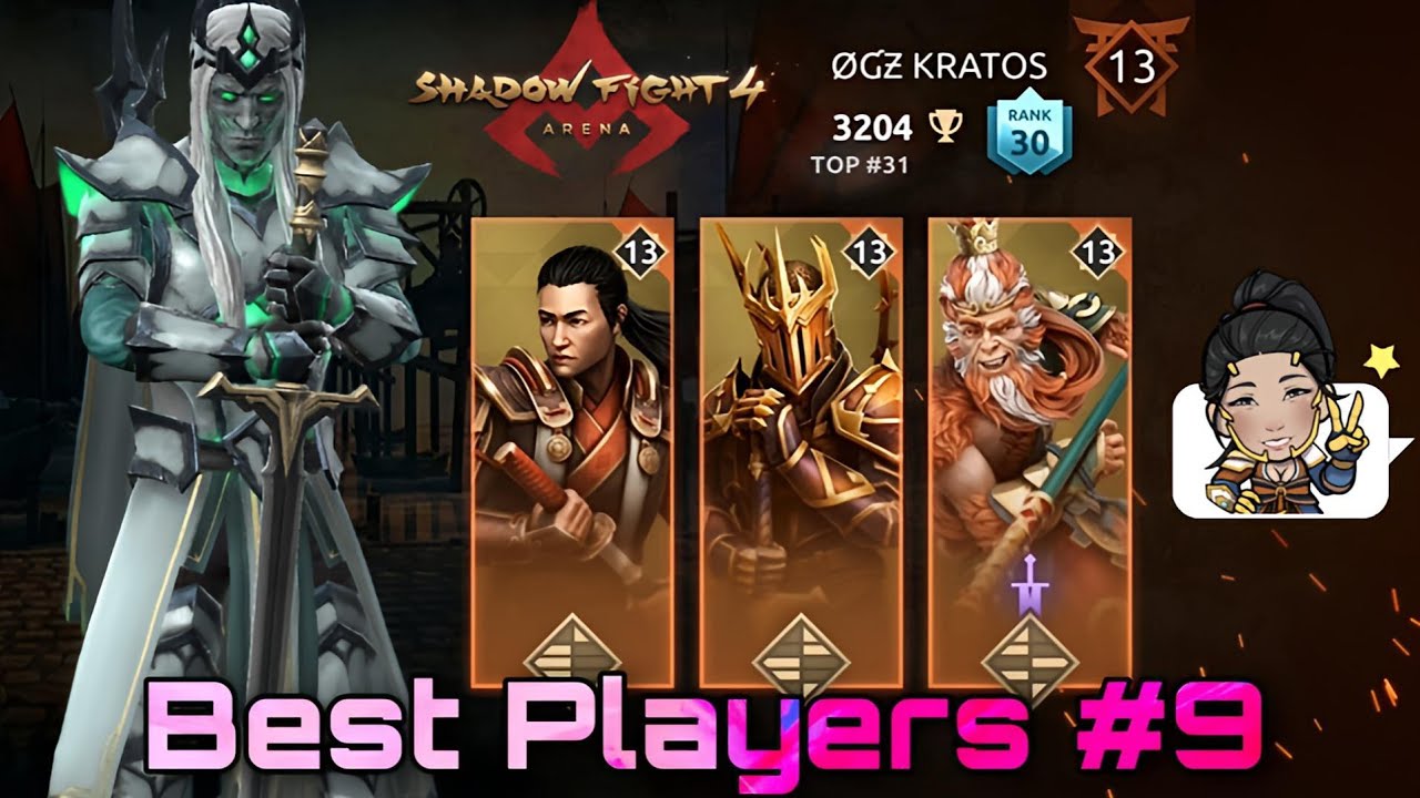 Shadow Fight Arena 4 : Best Players In Shadow Fight | Episode 9(OGZ KRATOS)🔥 | SFA Gameplay !!