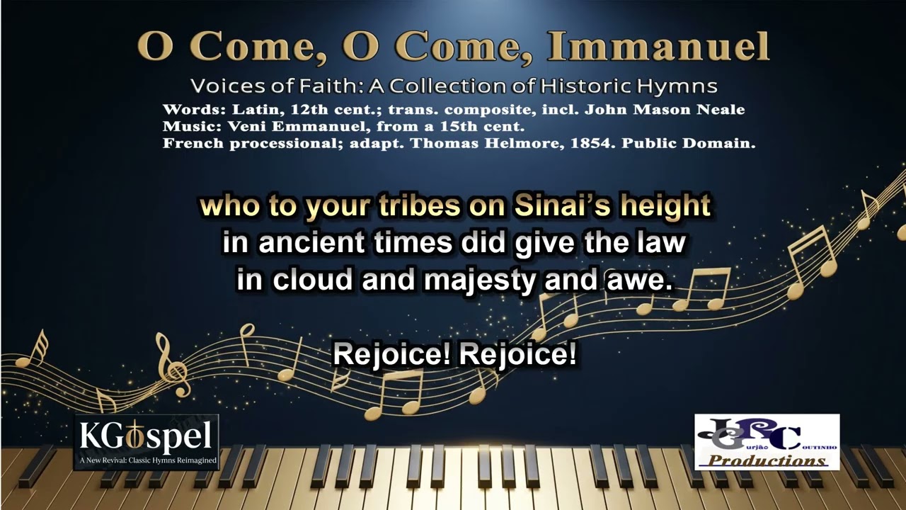 O Come, O Come, Immanuel – Karaoke in English (Sing Along + Lyrics)