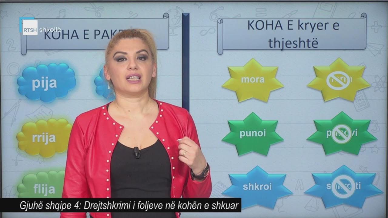Gjuhë shqipe 4 - Drejtshkrimi i foljeve në kohën e shkuar