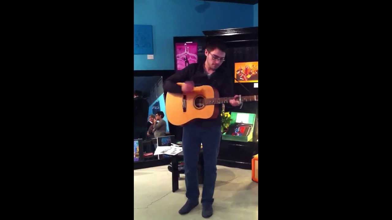 Kevin Rushe performing One More Cup of Coffee at Tamp and Stitch