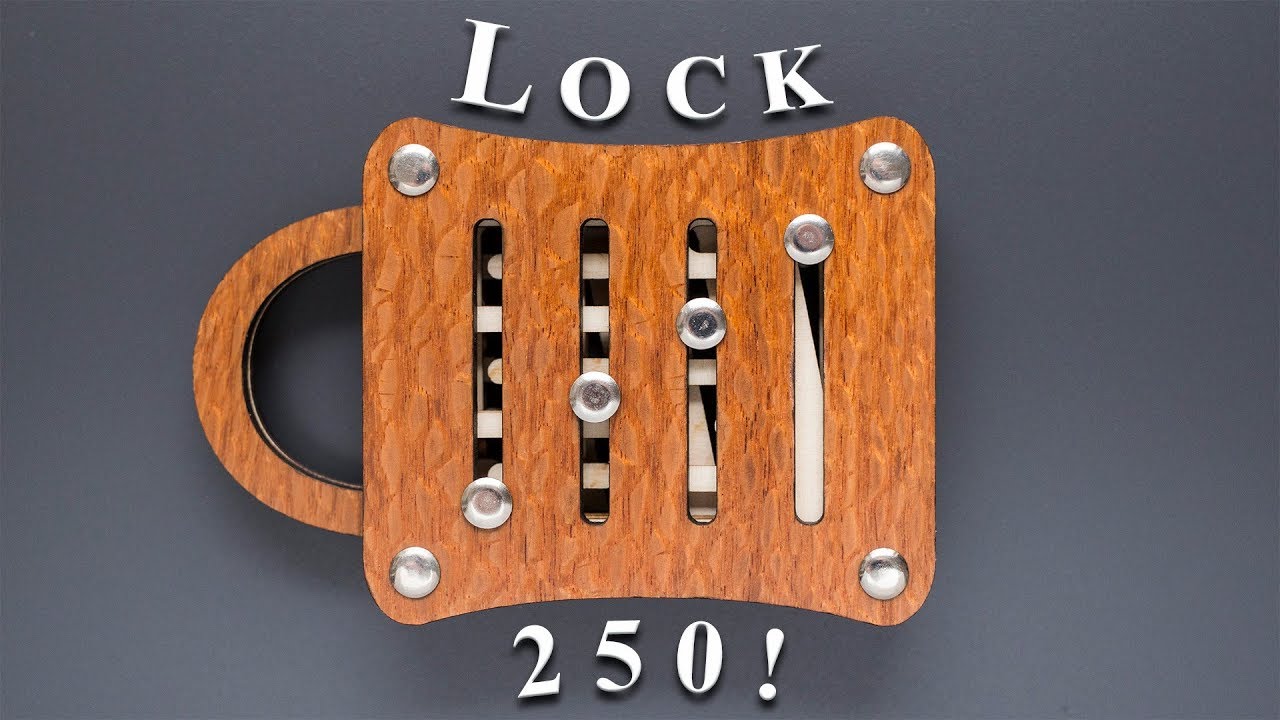 This lock requires 250 steps to open it! - Schloss 250