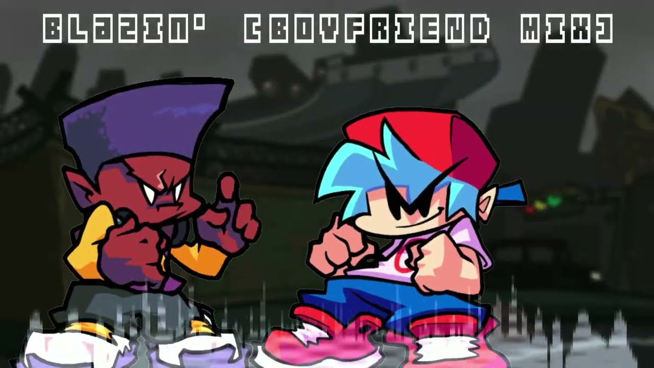 (TW//flashing lights) Friday Night Funkin' UST - Blazin' (HeV Remix Boyfriend Version)
