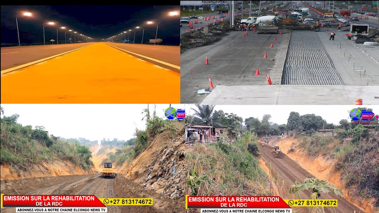 TRAVAUX DE CONSTRUCTION ROUTE KINSESO VERS MATETE