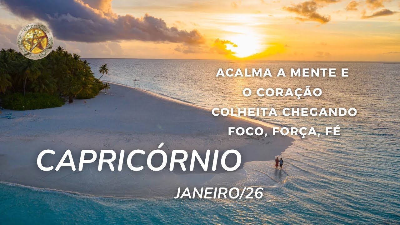 CAPRICÓRNIO ♑️ ACALMA TUA MENTE E TEU CORAÇÃO 🥹🙏🏼😊🥰