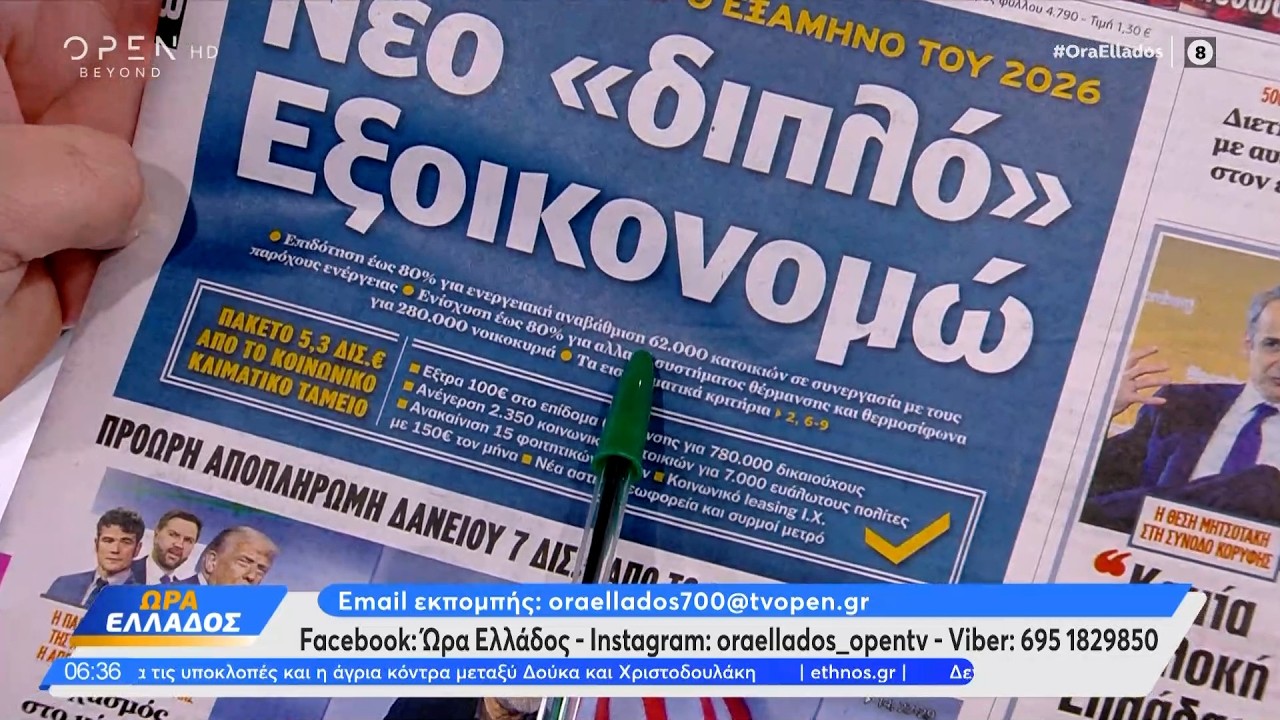 Εφημερίδες 18/03/26: Tα πρωτοσέλιδα | OPEN TV