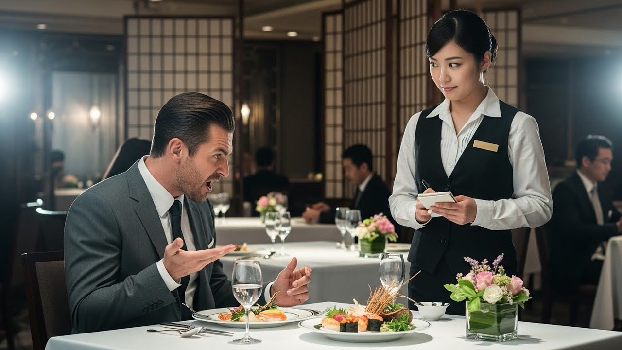 Miljardair beledigt serveerster in het Japans — Verbaasd wanneer ze perfect antwoordt en hem terecht