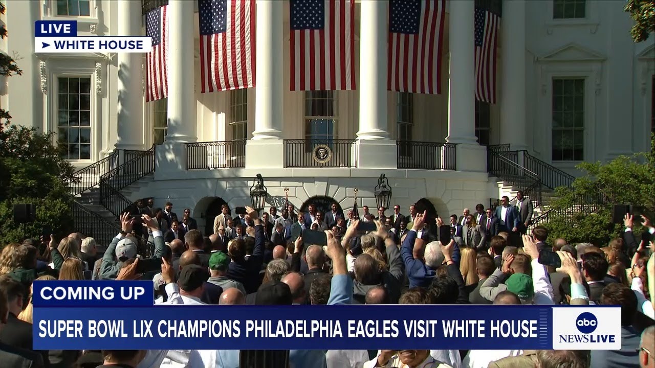 LIVE: Super Bowl LIX Champions Philadelphia Eagles visit White House