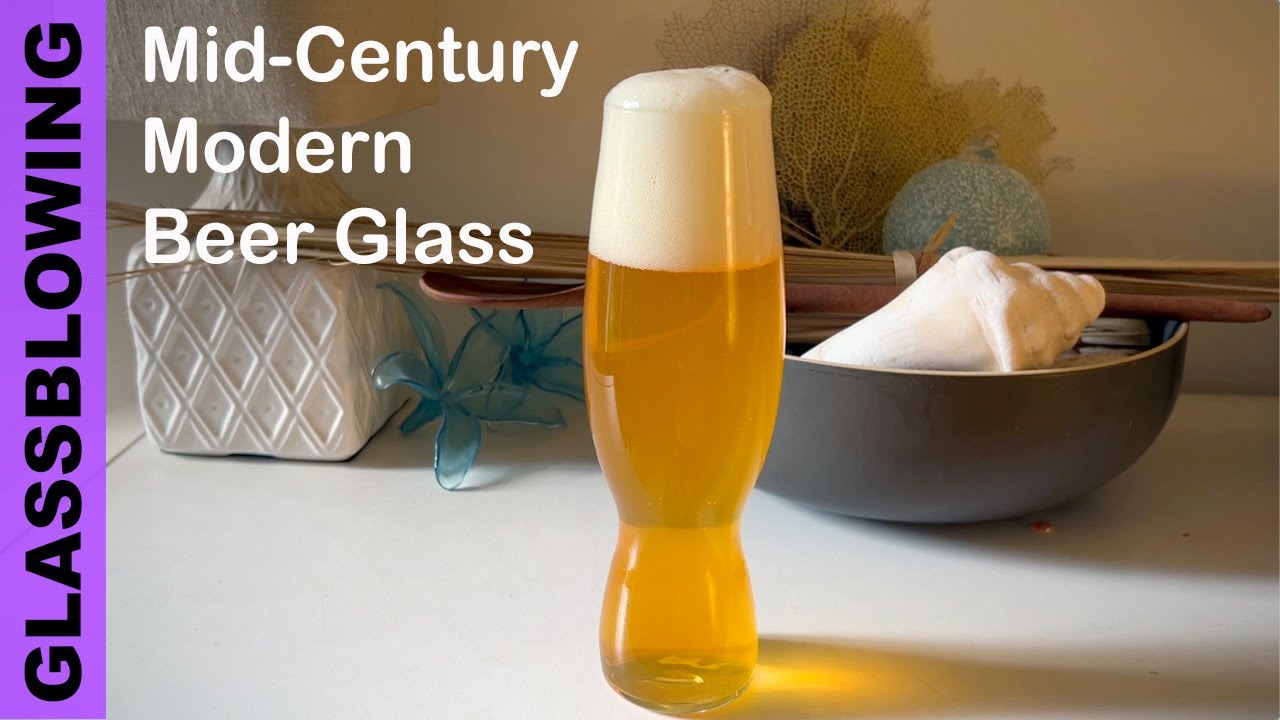 How I Made a Cool Beer Glass | Glassblowing