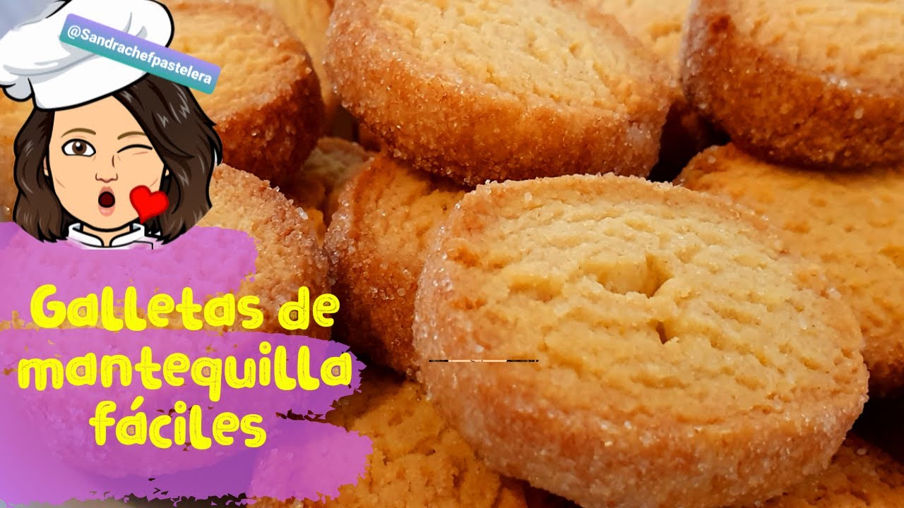 GALLETAS DE MANTEQUILLA FACILES Y RAPIDAS SIN HUEVO