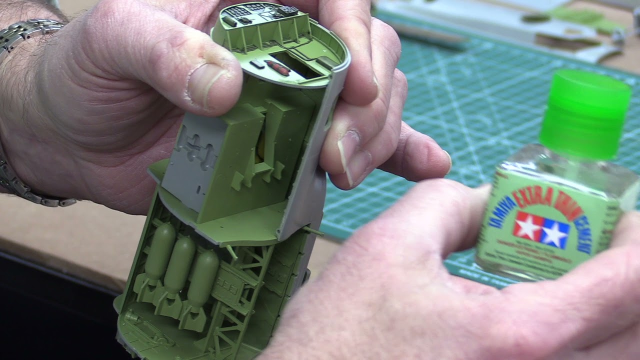 How to Use Liquid Cement on the B-17 Model Kit
