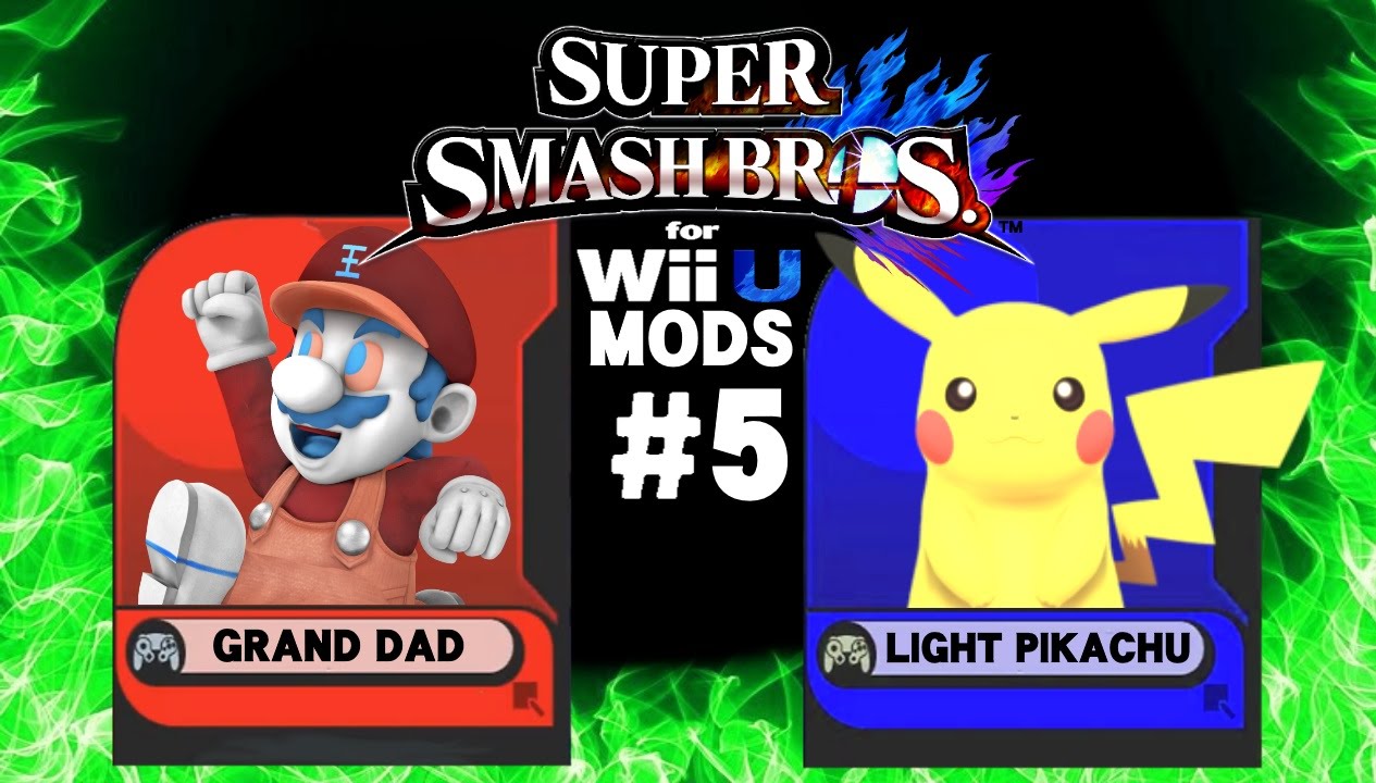 Super Smash Bros. Mods #5 - Grand Dad VS. Light Pikachu
