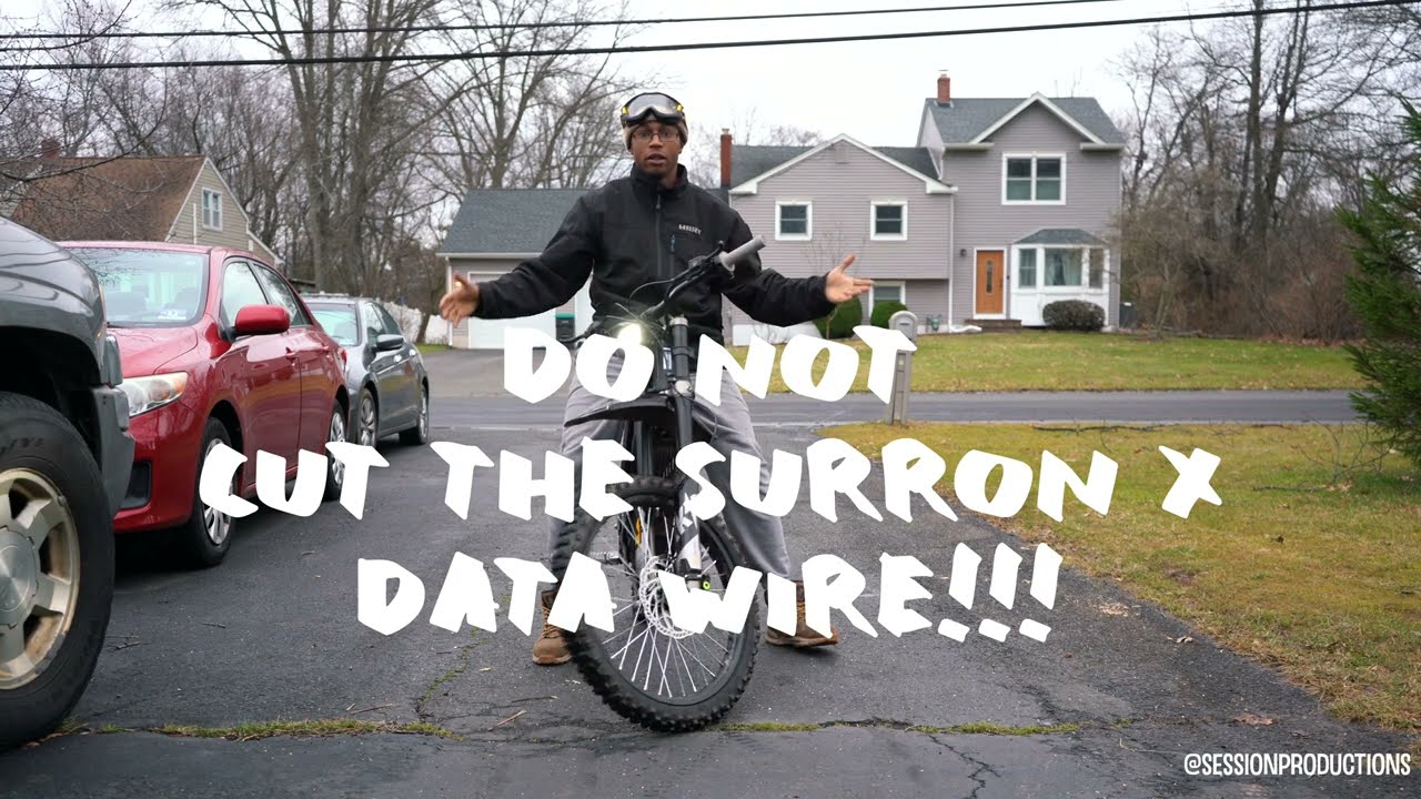 DO NOT CUT THE SURRON X DATA WIRE!!!