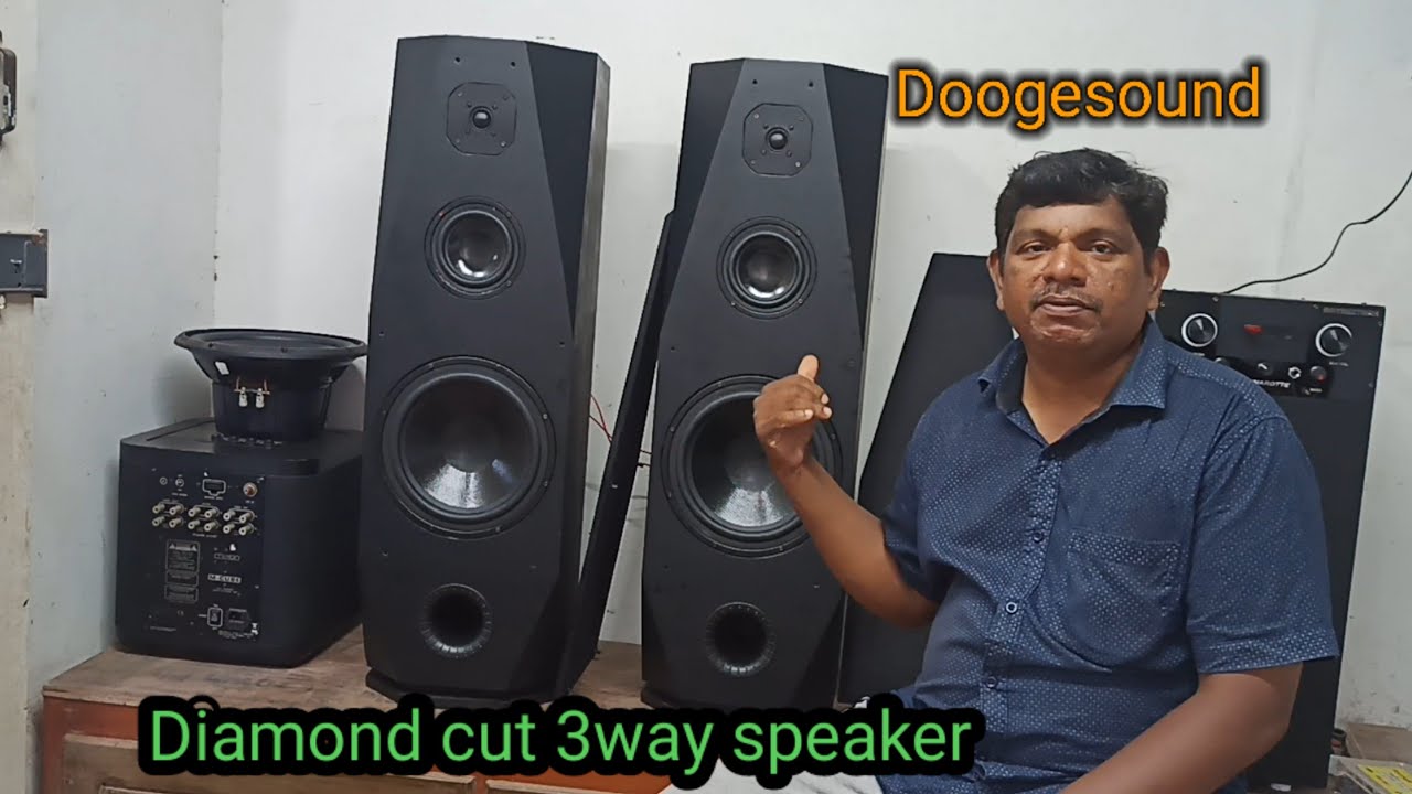Doogesound diamond cut type 3way speaker box