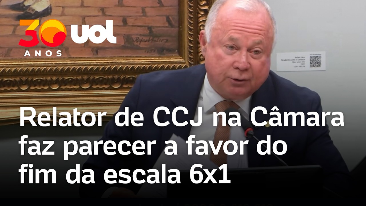 Relator de CCJ na C&acirc;mara faz parecer a favor do fim da escala 6x1: &lsquo;assunto de maior import&acirc;ncia&rsquo;