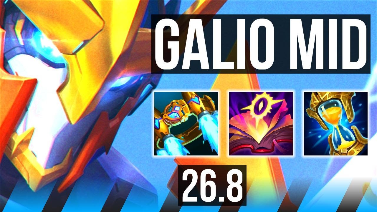 GALIO vs HWEI (MID) | Good KDA: 16/1/15, 34K damage | KR Grandmaster | 26.8