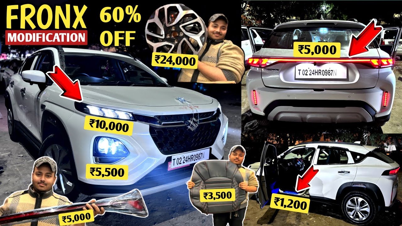 2024 FRONX Base To Top Modified ₹60 हज़ार में🔥 Fronx Modification With Price