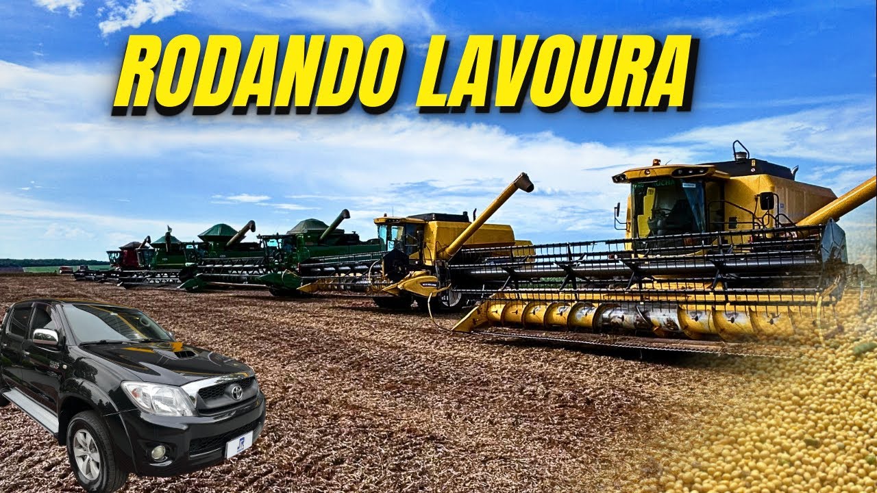 RODANDO LAVOURA de HILUX durante a COLHEITA