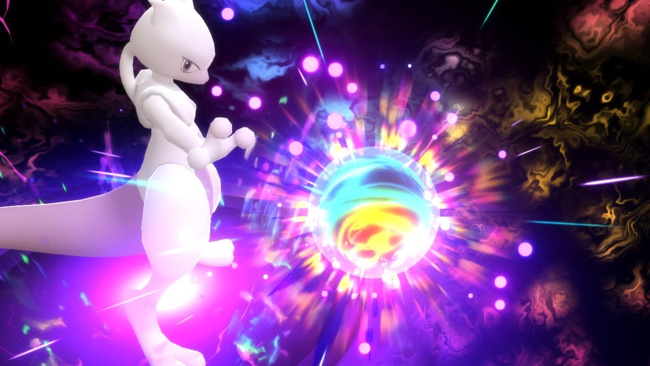 Pok&eacute;mon Shining Pearl - My Mewtwo Using Psystrike - Nintendo Switch HD
