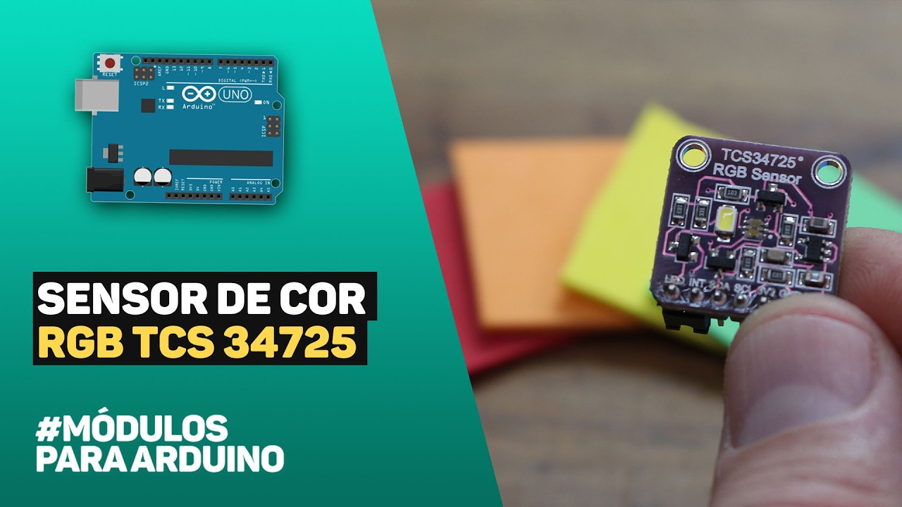 Sensor de Cor RGB TCS 34725. Bom para competição de robótica? #MódulosParaArduino