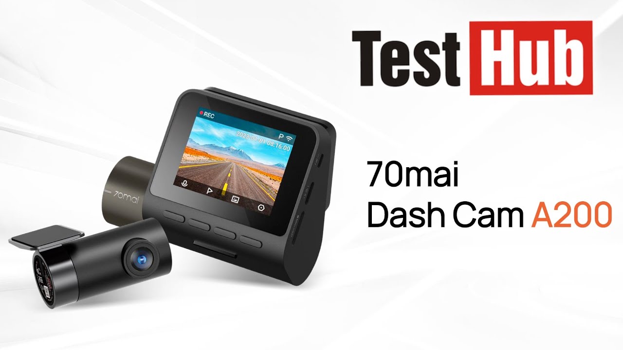70mai A200 Dual Set kamera samochodowa, samochodowy rejestrator wideo 2 kamery tył i przód