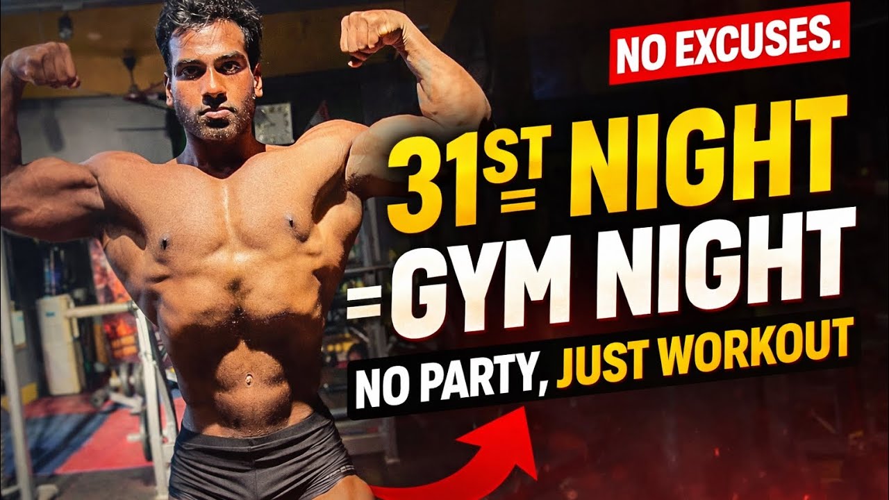 31st NIGHT WOROUT | No Party, JUST GYM | ENDING THE YEAR STRONG💪🔥|LATE NIGHT BIKE RIDE|