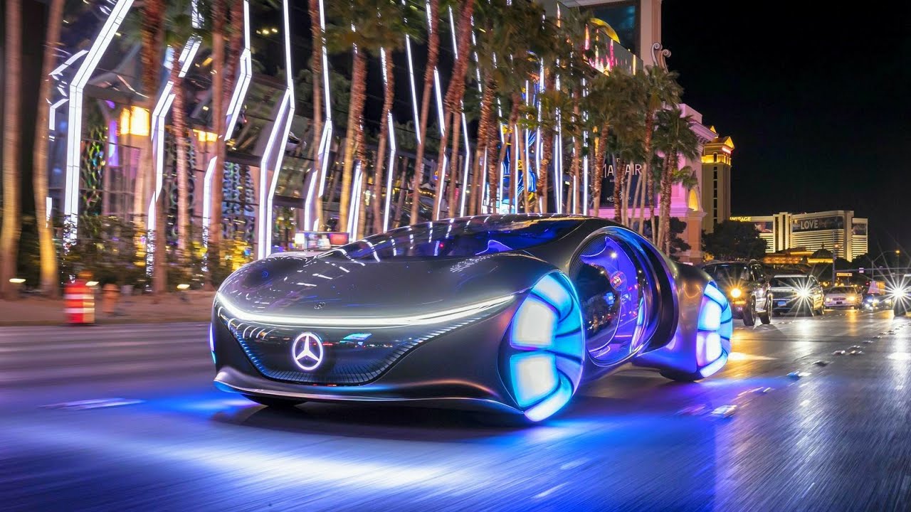 Mercedes AVTR test drive 2020 - Driving on Las Vegas !!!