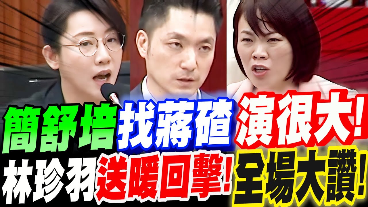 【字幕】不要欺負蔣萬安！簡舒培找碴演很大！林珍羽挺身送暖回擊！全場大讚！台北市議會精彩質詢 #藍白合