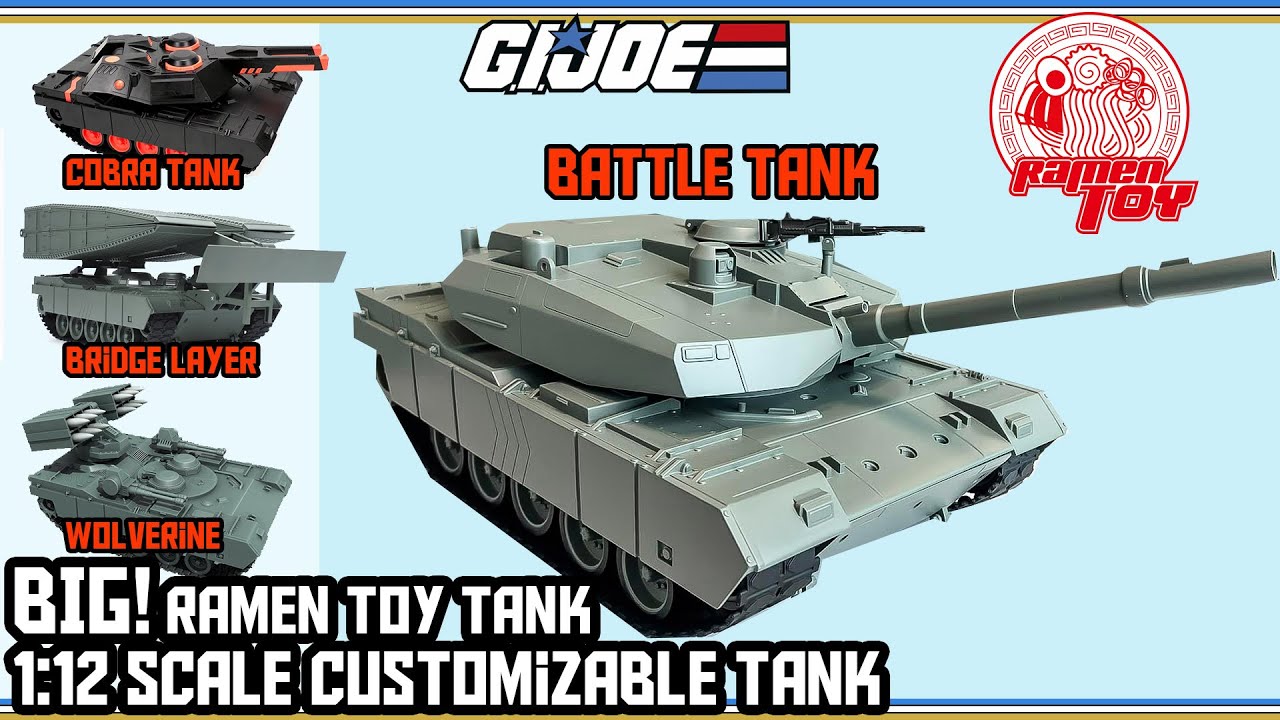 1:12 Scale Hunter Battle Tank (Wolverine, Bridgelayer, Cobra MBT) by Ramen Toy