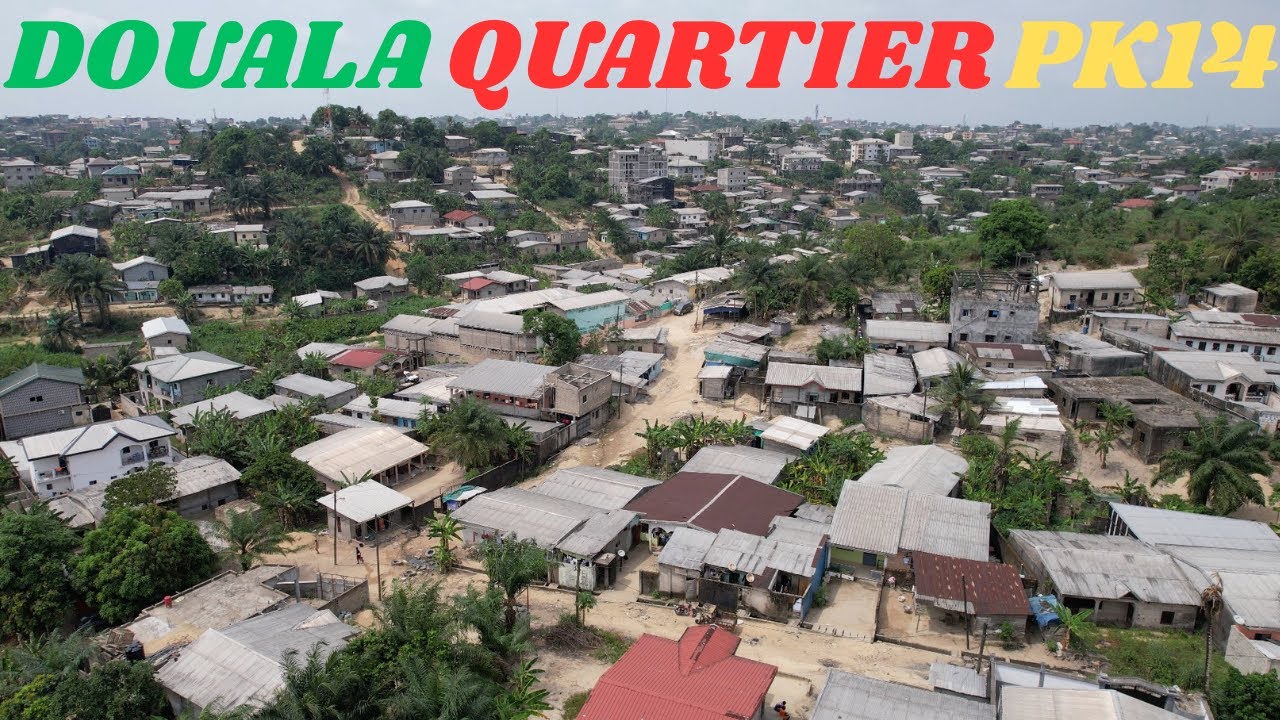 Douala Quartier PK 14 en drone