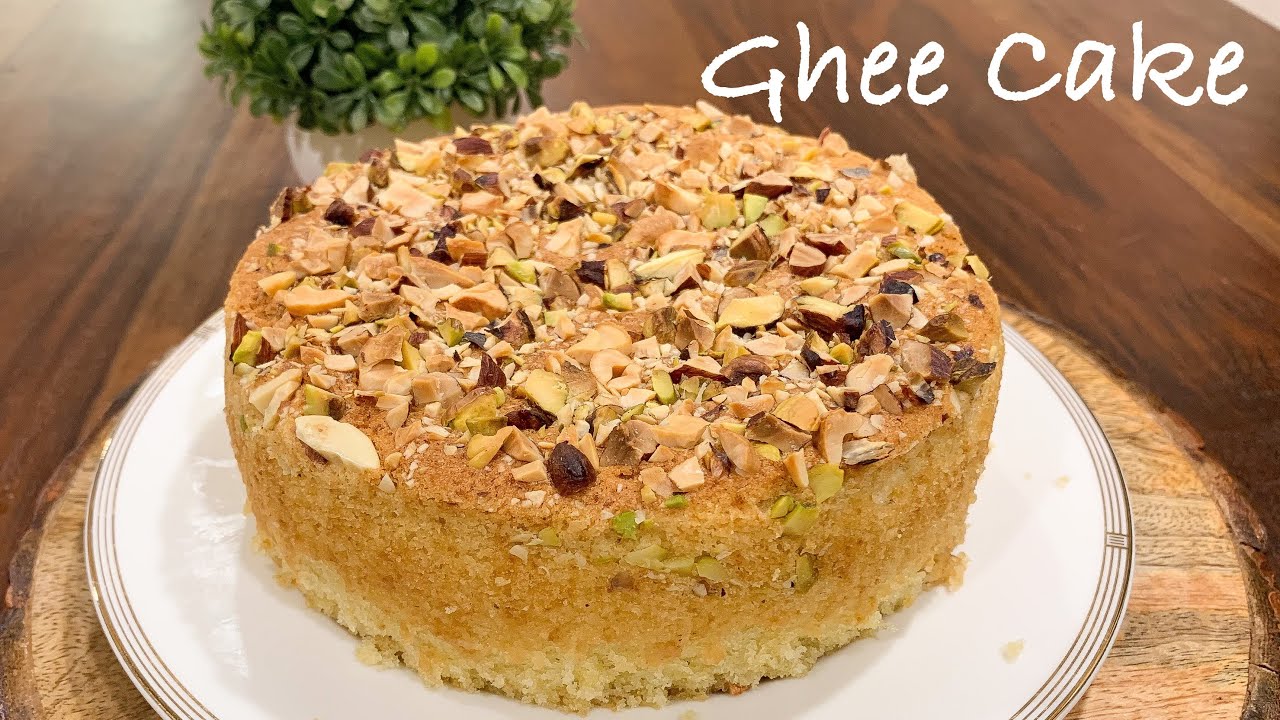 Ghee Cake | Soft Melt In Mouth Eggless Ghee Cake Recipe For Tea & Coffee 