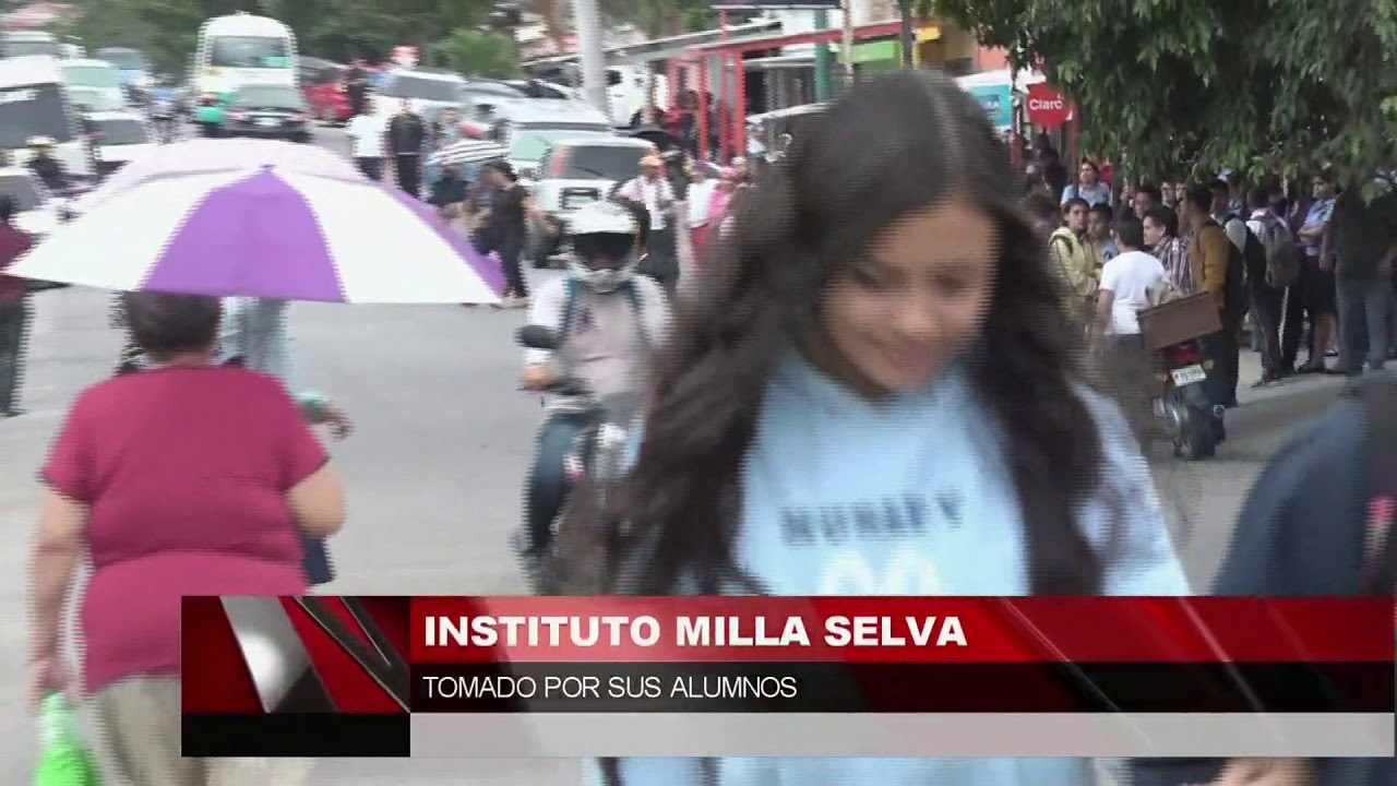 Instituto Milla Selva tomado por sus alumnos