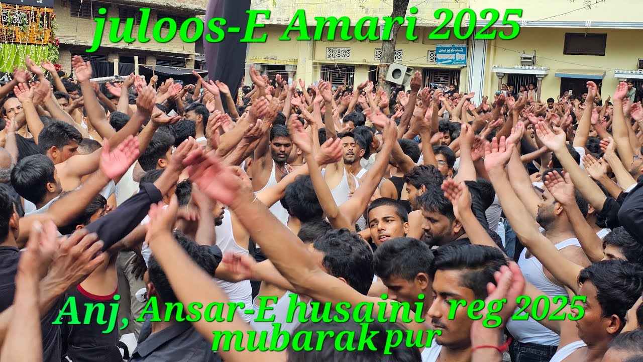 8 Rabu ul awwal Juloos-E Amari Mubarakpur, Azamghar 2025/1447 Anjuman Ansar-e husaini reg