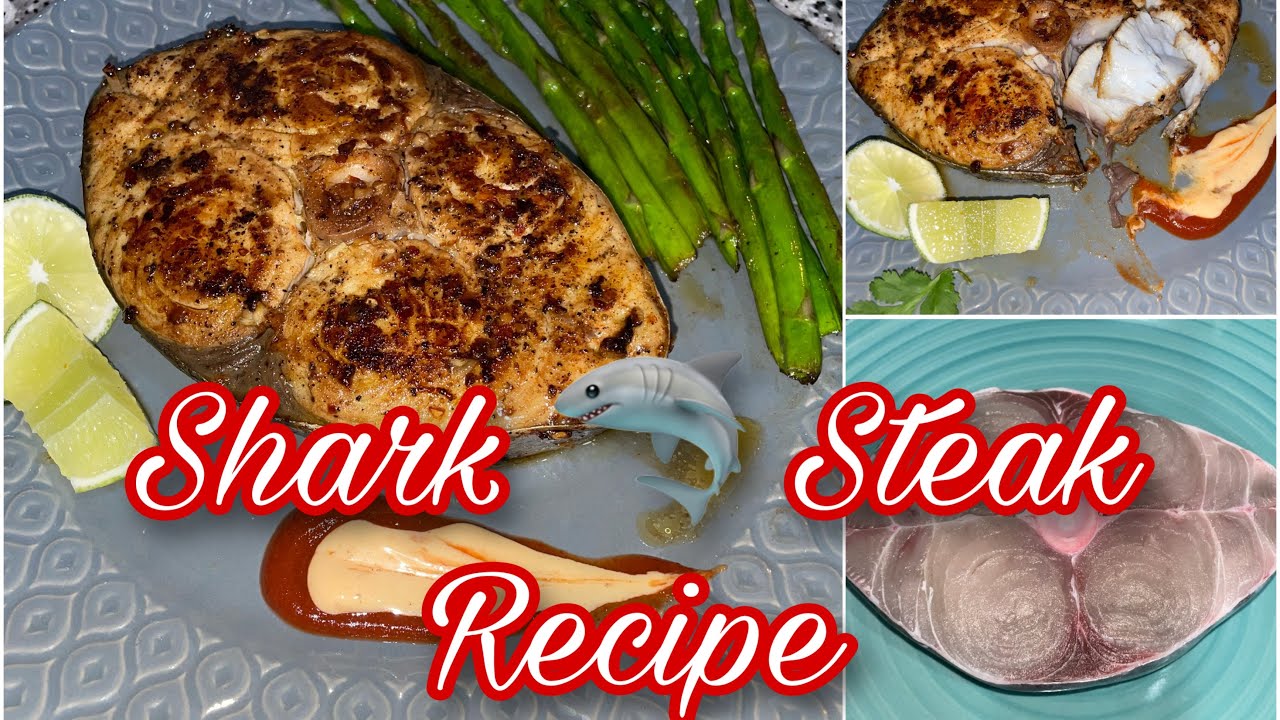 Shark Fish Steak🦈 || Shark Recipe || How to Cook Shark Fish Steak || Cooking & Eating  Shark 🦈