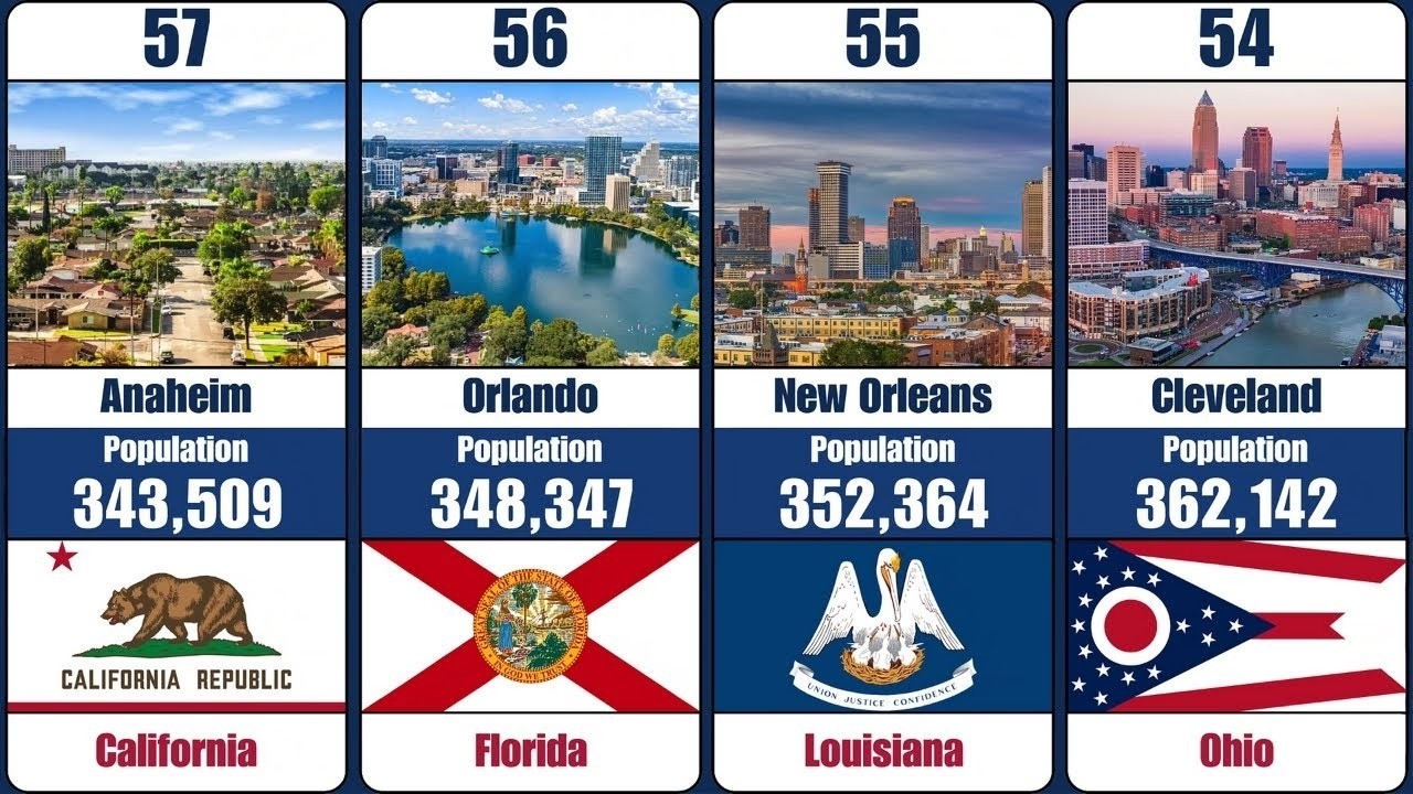 Top 100 Most Populated Cities in the United States (2026)